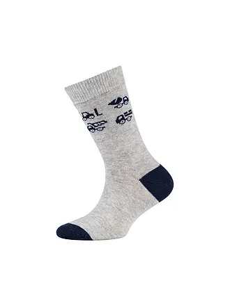 CAMANO | Chaussettes garçon lot de 4 écru chiné | beige